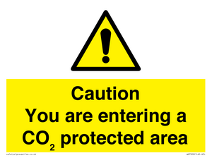 WN7909: Caution you are entering a CO₂ protected area