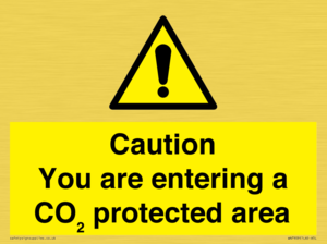 WN7909: Caution you are entering a CO₂ protected area