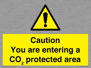 WN7909: Caution you are entering a CO₂ protected area
