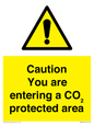 WN7909: Caution you are entering a CO₂ protected area