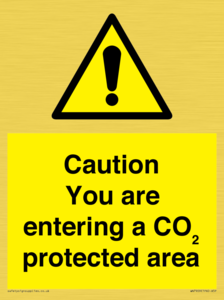 WN7909: Caution you are entering a CO₂ protected area