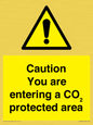 WN7909: Caution you are entering a CO₂ protected area