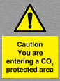 WN7909: Caution you are entering a CO₂ protected area
