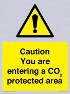WN7909: Caution you are entering a CO₂ protected area