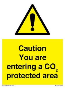 WN7909: Caution you are entering a CO₂ protected area