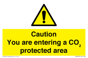 WN7909: Caution you are entering a CO₂ protected area