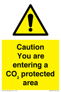 WN7909: Caution you are entering a CO₂ protected area