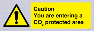 WN7909: Caution you are entering a CO₂ protected area
