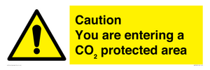 WN7909: Caution you are entering a CO₂ protected area