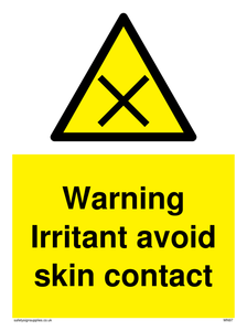 WN97: irritant avoid skin contact