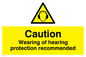 WP278: wearing of hearing protection recommended
