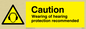 WP278: wearing of hearing protection recommended