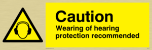 WP278: wearing of hearing protection recommended