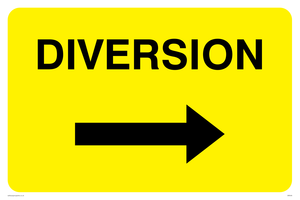 WR549: diversion arrow right