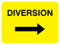 WR549: diversion arrow right