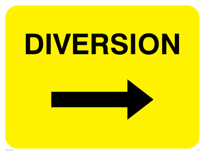 WR549: diversion arrow right