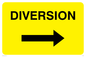 WR549: diversion arrow right