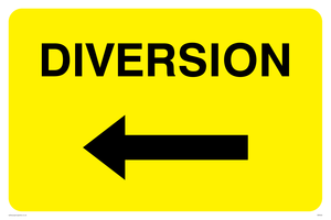 WR550: diversion arrow left