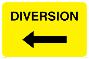 WR550: diversion arrow left
