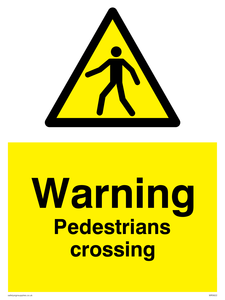 WR5622: Warning Pedestrians crossing