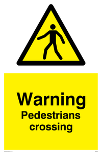 WR5622: Warning Pedestrians crossing