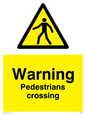 WR5622: Warning Pedestrians crossing