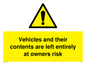 WR5661: Vehicles and their contents are left entirely at owners risk