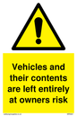 WR5661: Vehicles and their contents are left entirely at owners risk