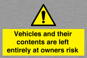 WR5661: Vehicles and their contents are left entirely at owners risk