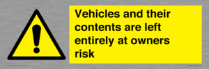 WR5661: Vehicles and their contents are left entirely at owners risk