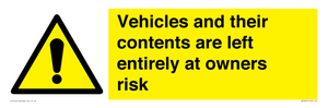 WR5661: Vehicles and their contents are left entirely at owners risk