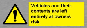 WR5661: Vehicles and their contents are left entirely at owners risk