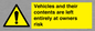 WR5661: Vehicles and their contents are left entirely at owners risk
