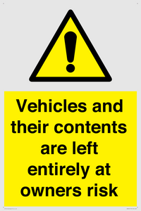 WR5661: Vehicles and their contents are left entirely at owners risk