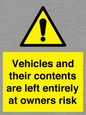 WR5661: Vehicles and their contents are left entirely at owners risk