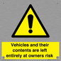 WR5661: Vehicles and their contents are left entirely at owners risk
