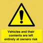 WR5661: Vehicles and their contents are left entirely at owners risk