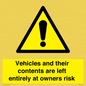 WR5661: Vehicles and their contents are left entirely at owners risk
