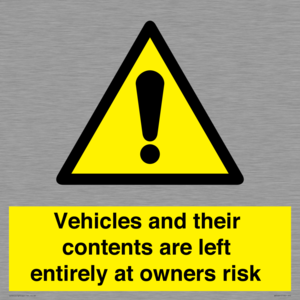 WR5661: Vehicles and their contents are left entirely at owners risk