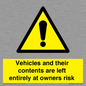WR5661: Vehicles and their contents are left entirely at owners risk