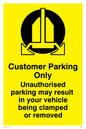 WR5854: Customer Parking Cars may be clamped