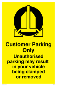 WR5854: Customer Parking Cars may be clamped