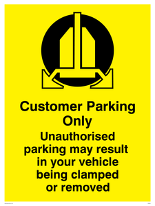 WR5854: Customer Parking Cars may be clamped