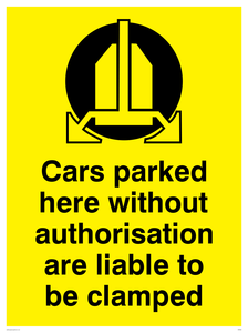 WR594: Cars liable to be clamped