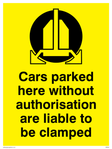 WR594: Cars liable to be clamped