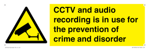 WT10554: CCTV and audio recording is in use for the prevention of crime and disorder