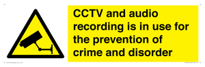 WT10554: CCTV and audio recording is in use for the prevention of crime and disorder