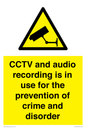 WT10554: CCTV and audio recording is in use for the prevention of crime and disorder
