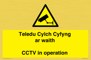 WT10588: Teledu Cylch Cyfyng ar waith CCTV in operation