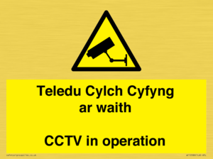 WT10588: Teledu Cylch Cyfyng ar waith CCTV in operation